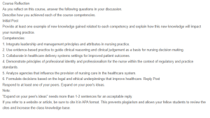 Discussion - Essentials of Leadership and Management in Nursing