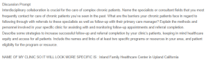 Discussion - Overcoming Barriers in Chronic Care Management