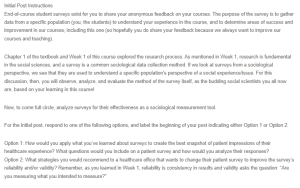 Discussion - Strategies to Improve the Reliability and Validity of Patient Surveys