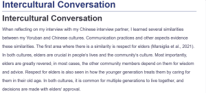 Intercultural Conversation