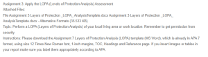 Layers of Protection Analysis (LOPA) - Swift Service Company 