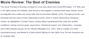Movie Review: The Best of Enemies