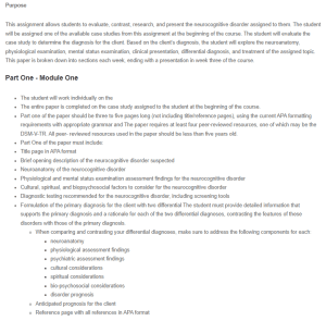 Neurocognitive Case Study - Patient with Alzheimer’s Disease (AD)