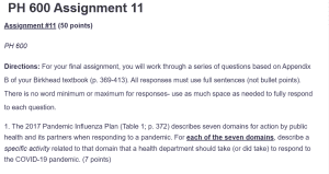  PH 600 Assignment 11
