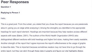 Peer Responses