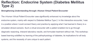 Reflection: Endocrine System (Diabetes Mellitus Type 2)