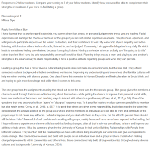 Response - Group Leadership