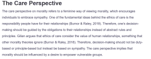 The Care Perspective