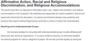 Affirmative Action, Racial and Religious Discrimination, and Religious Accommodations