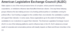 American Legislative Exchange Council (ALEC)