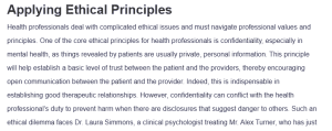 Applying Ethical Principles