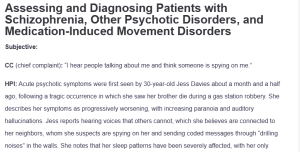Assessing and Diagnosing Patients with Schizophrenia, Other Psychotic Disorders, and Medication-Induced Movement Disorders