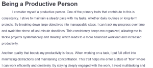Being a Productive Person