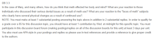 Case Study - Methamphetamine's Effects on Mary