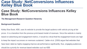 Case Study: NetConversions Influences Kelley Blue Book