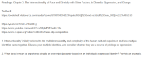 Discussion - Intersectionality and Double or Triple Jeopardy