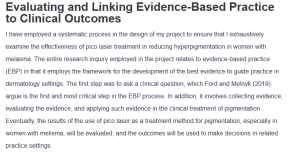 Evaluating and Linking Evidence-Based Practice to Clinical Outcomes