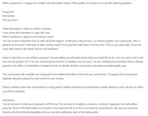 Health Care Information Review Proposal