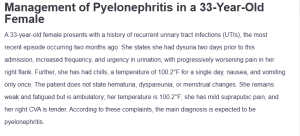Management of Pyelonephritis in a 33-Year-Old Female