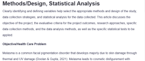Methods/Design, Statistical Analysis