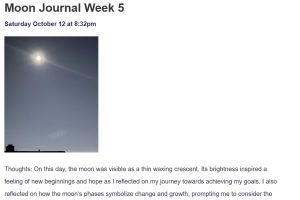 Moon Journal Week 5