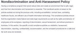 Nondiscrimination and Anti-Harassment Policy