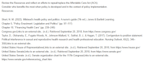 Politics and the Patient Protection and Affordable Care Act