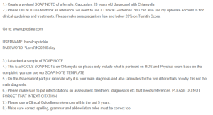 SOAP Note – Chlamydia