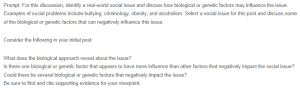 Social Problems - Biological Factors in Alcoholism