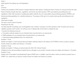 State-Specific Prescribing Laws and Regulations Quiz Overview