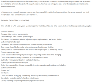 Systems Operations Plan - WeLoveVideo Inc