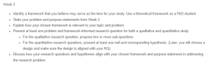 Theoretical Framework and Research Question - Behaviorism Theory