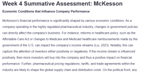 Week 4 Summative Assessment McKesson