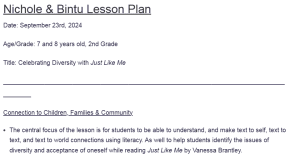 Nichole & Bintu Lesson Plan 