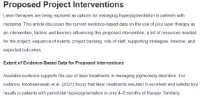 Proposed Project Interventions
