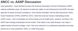 ANCC vs. AANP Discussion