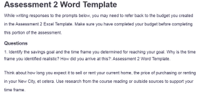 Assessment 2 Word Template