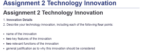Assignment 2 Technology Innovation