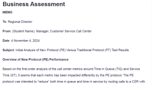 Business Assessment
