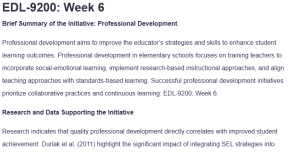EDL-9200: Week 6