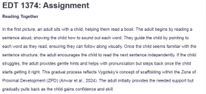 EDT 1374: Assignment