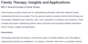 Family Therapy: Insights and Applications