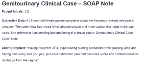 Genitourinary Clinical Case – SOAP Note