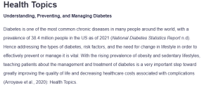 Health Topics