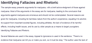Identifying Fallacies and Rhetoric