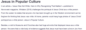 Jesus in Popular Culture