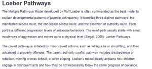 Loeber Pathways