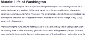 Murals: Life of Washington