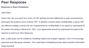 Peer Response