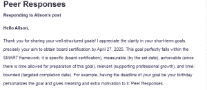 Peer Responses
